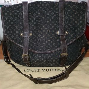 Louis Vuitton Saumur 43 Mini Lin Ebene